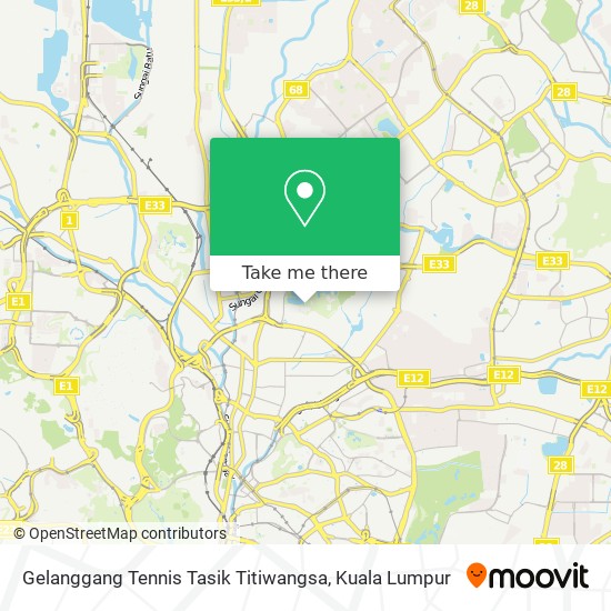 Gelanggang Tennis Tasik Titiwangsa map