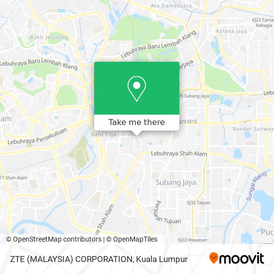 ZTE (MALAYSIA) CORPORATION map