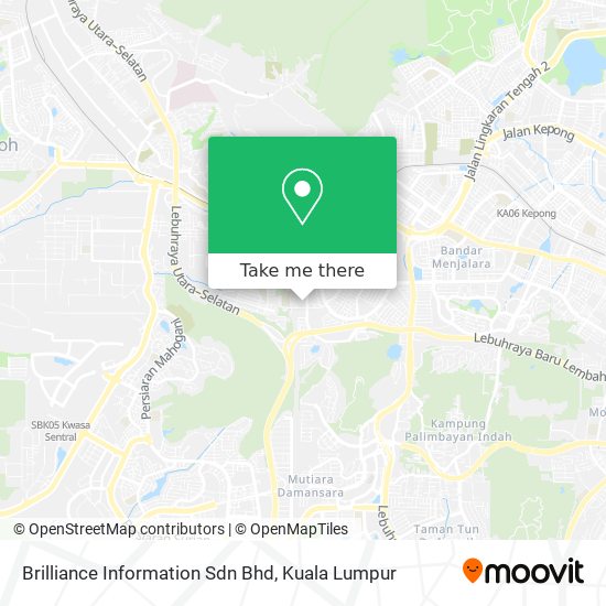 Brilliance Information Sdn Bhd map