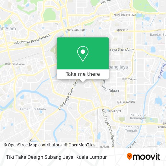 Peta Tiki Taka Design Subang Jaya
