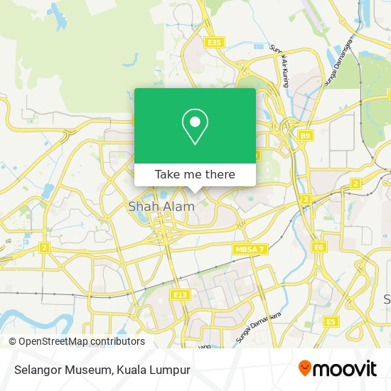 Selangor Museum map