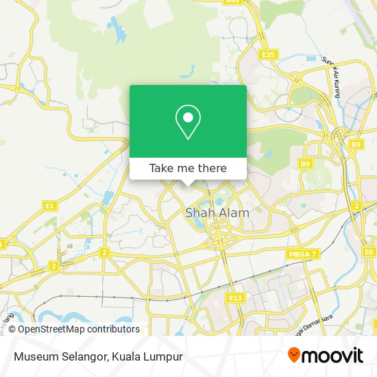 Museum Selangor map