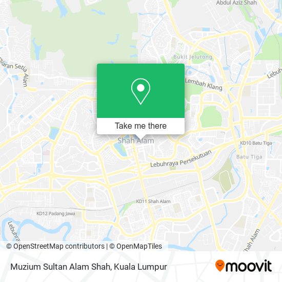 Muzium Sultan Alam Shah map