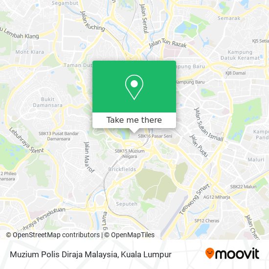 Peta Muzium Polis Diraja Malaysia