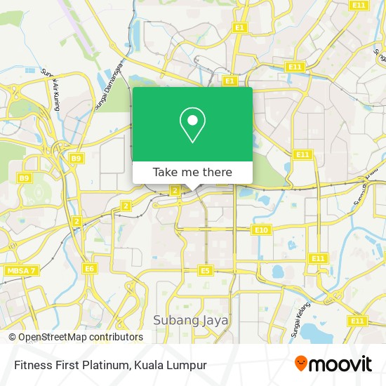 Fitness First Platinum map