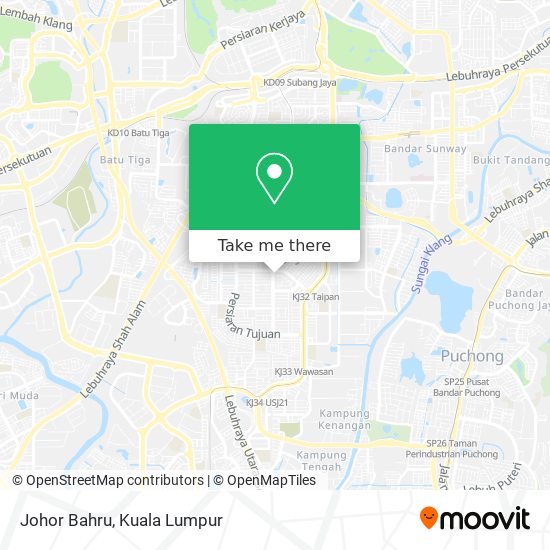 Johor Bahru map