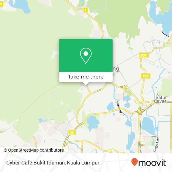 Cyber Cafe Bukit Idaman map