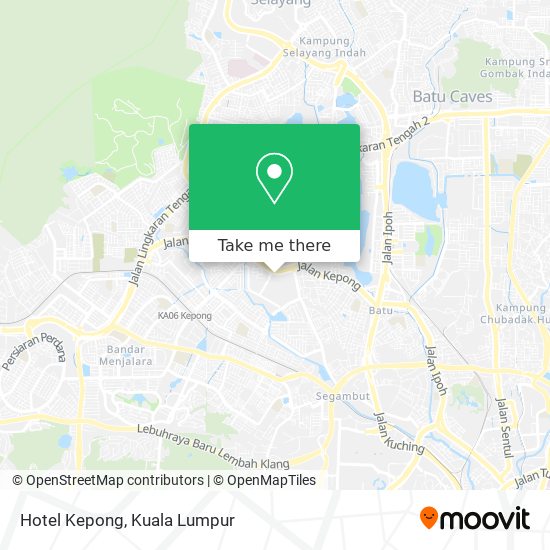 Hotel Kepong map