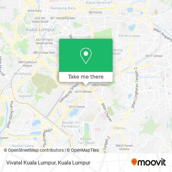 Vivatel Kuala Lumpur map