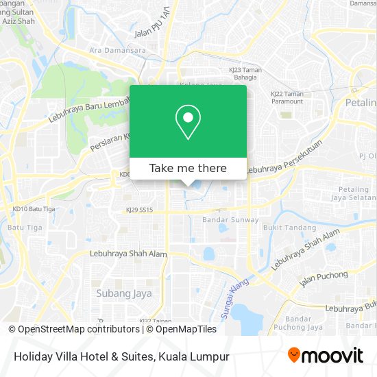 Holiday Villa Hotel & Suites map