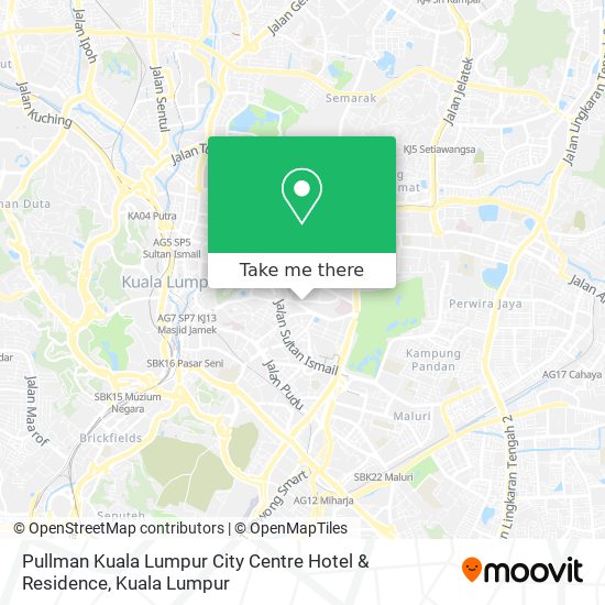 Pullman Kuala Lumpur City Centre Hotel & Residence map