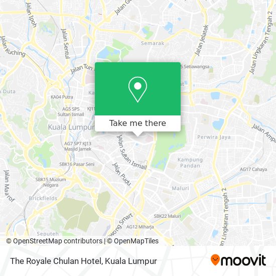 The Royale Chulan Hotel map