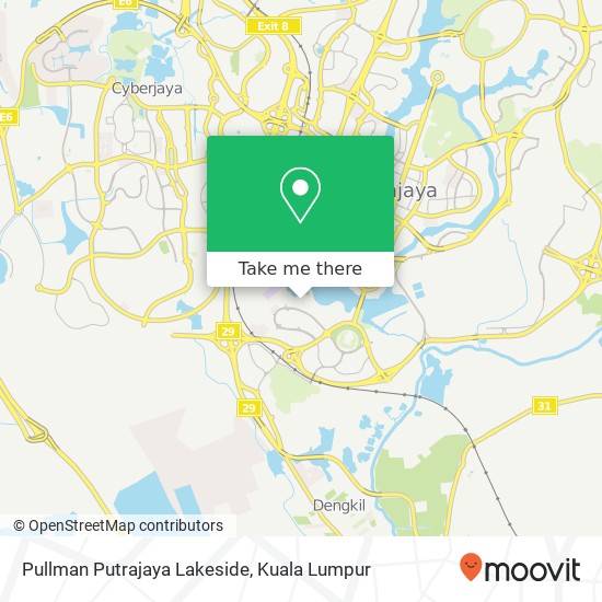 Pullman Putrajaya Lakeside map