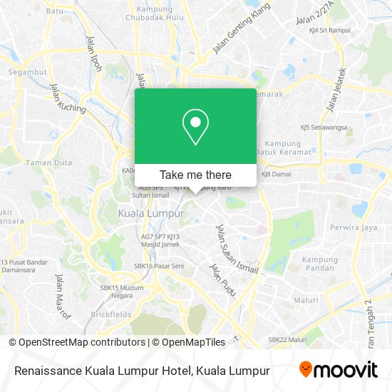 Peta Renaissance Kuala Lumpur Hotel