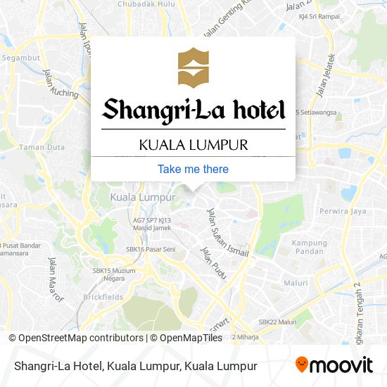 Shangri-La Hotel, Kuala Lumpur map