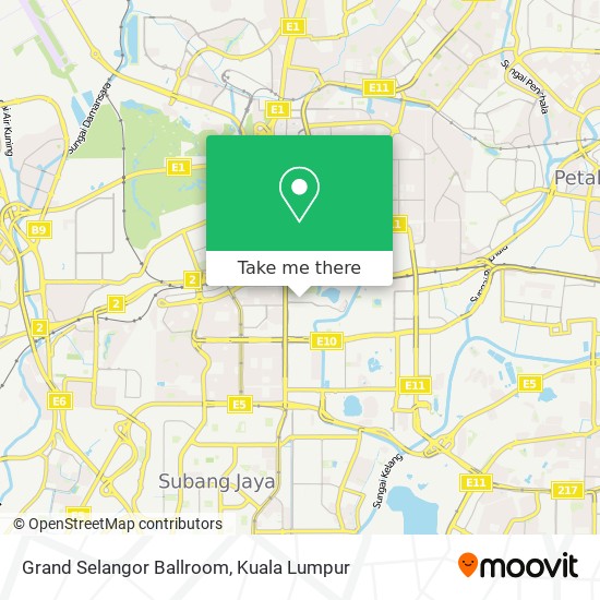 Peta Grand Selangor Ballroom