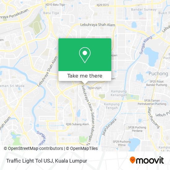 Traffic Light Tol USJ map