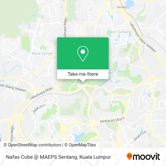 Nafas Cube @ MAEPS Serdang map