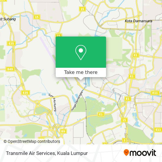 Transmile Air Services map