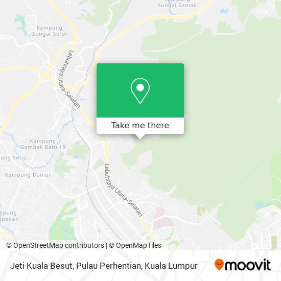 Jeti Kuala Besut, Pulau Perhentian map