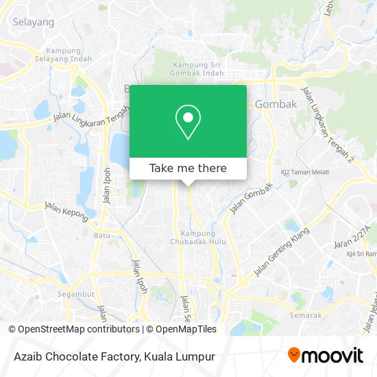 Azaib Chocolate Factory map