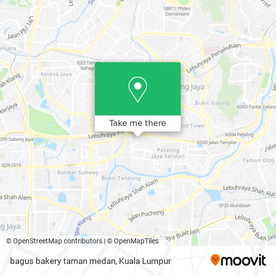 Peta bagus bakery taman medan