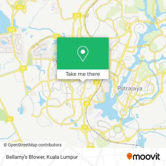 Bellamy's Blower map