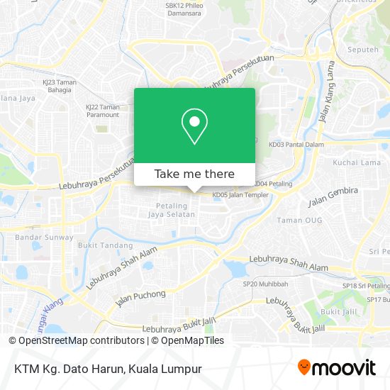 KTM Kg. Dato Harun map