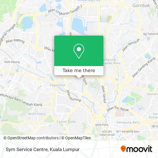 Sym Service Centre map