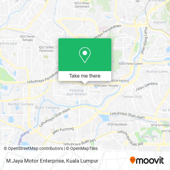 Peta M.Jaya Motor Enterprise