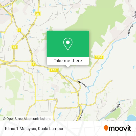 Klinic 1 Malaysia map