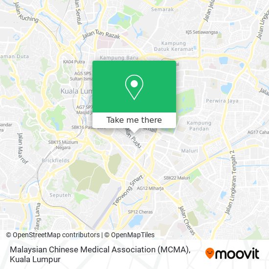 Peta Malaysian Chinese Medical Association (MCMA)