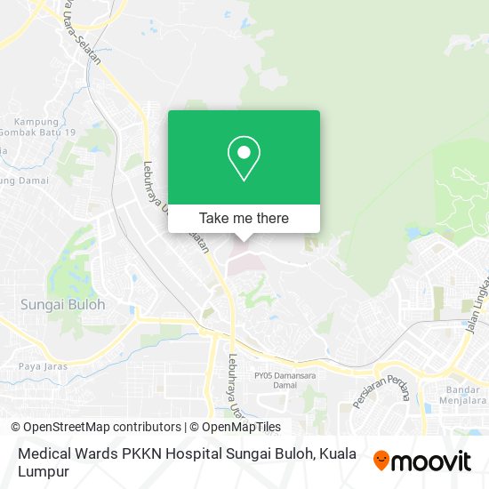 Medical Wards PKKN Hospital Sungai Buloh map