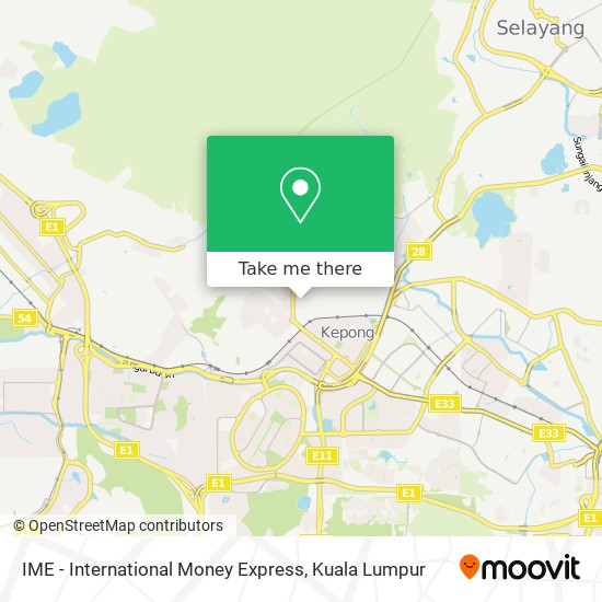 Peta IME - International Money Express