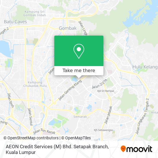 AEON Credit Services (M) Bhd. Setapak Branch map