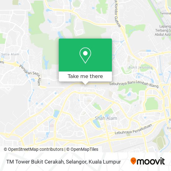 Peta TM Tower Bukit Cerakah, Selangor