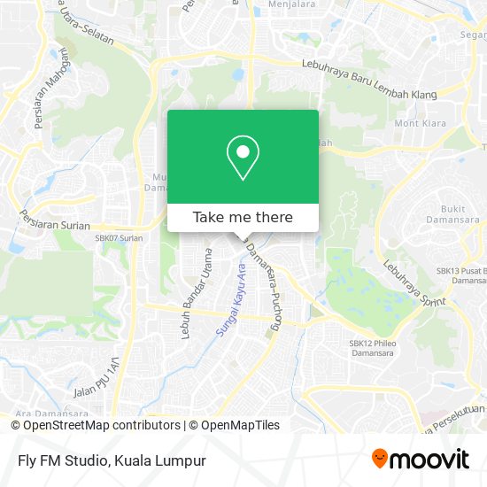 Fly FM Studio map