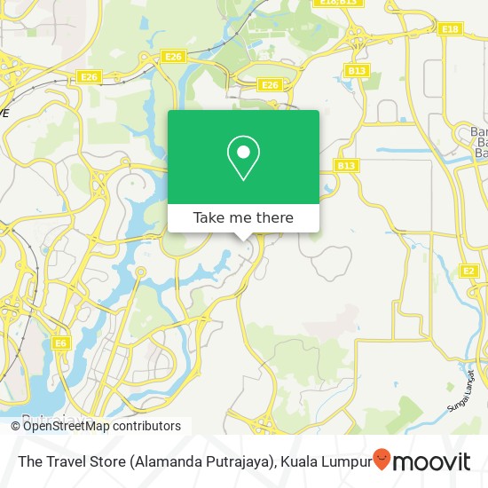 The Travel Store (Alamanda Putrajaya) map
