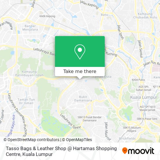 Tasso Bags & Leather Shop @ Hartamas Shopping Centre map