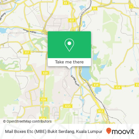 Mail Boxes Etc (MBE) Bukit Serdang map