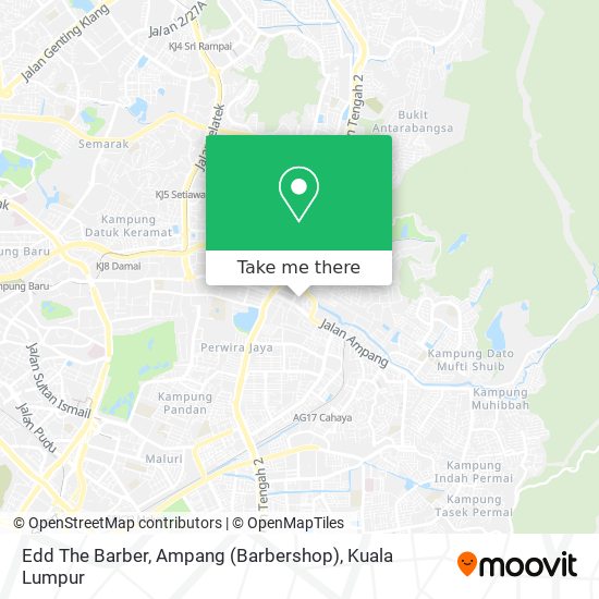 Edd The Barber, Ampang (Barbershop) map