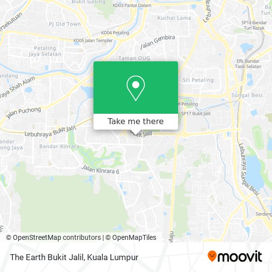 Peta The Earth Bukit Jalil