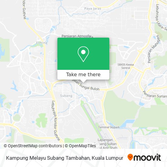 Kampung Melayu Subang Tambahan map