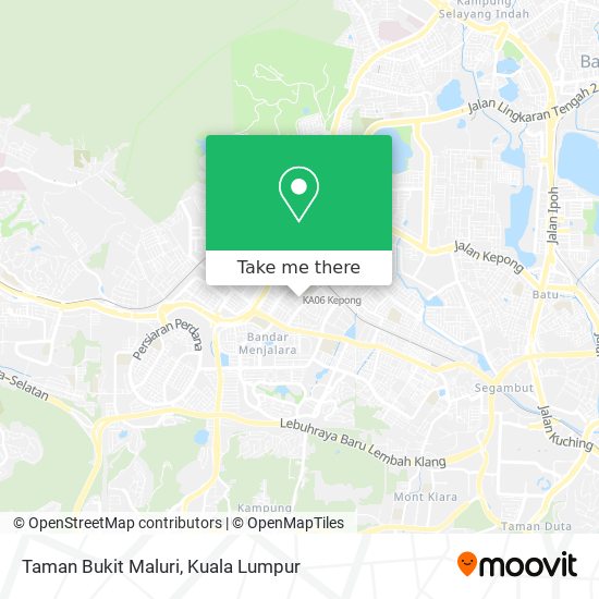 Peta Taman Bukit Maluri