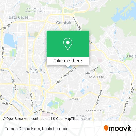 Taman Danau Kota map