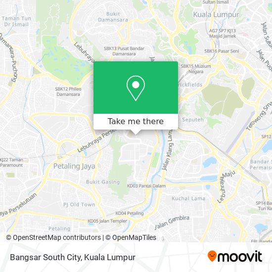 Bangsar South City map