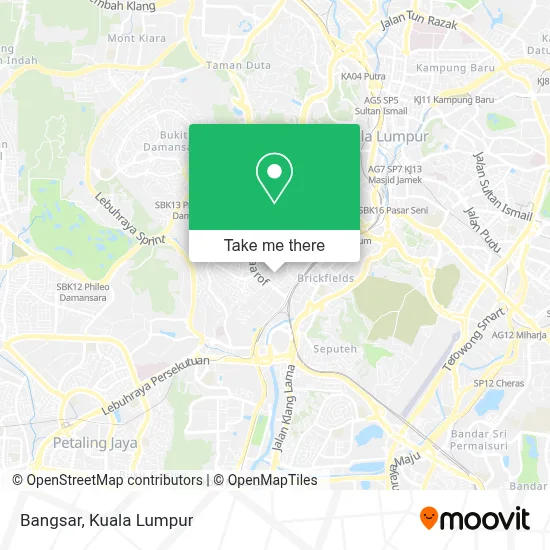 Bangsar map