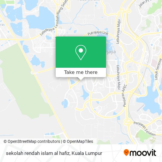 sekolah rendah islam al hafiz map