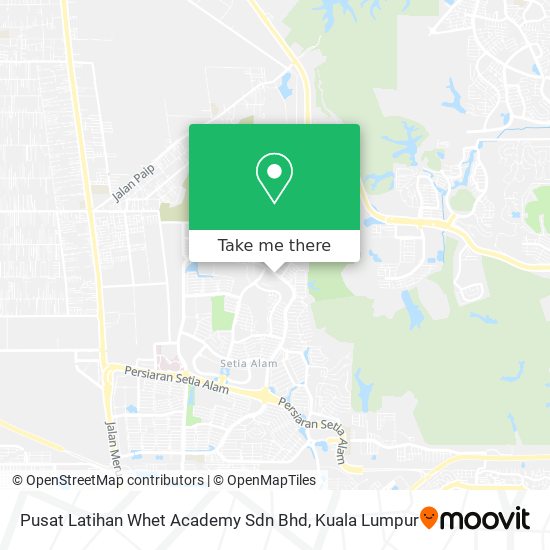 Pusat Latihan Whet Academy Sdn Bhd map