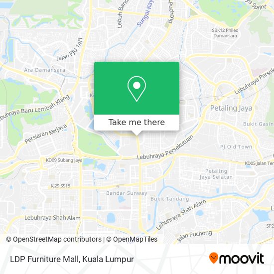 LDP Furniture Mall map
